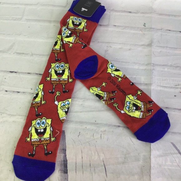 Spongebob Squarepants All Over Print Crew Socks - Picture 3 of 5